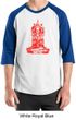 Mens Yoga Shirt Red Tara Raglan Tee T-Shirt