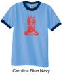 Mens Yoga Shirt Red Tara Ringer Tee T-Shirt