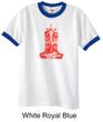 Mens Yoga Shirt Red Tara Ringer Tee T-Shirt