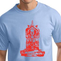 Mens Yoga Shirt Red Tara Tall Tee T-Shirt