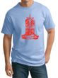 Mens Yoga Shirt Red Tara Tall Tee T-Shirt