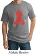 Mens Yoga Shirt Red Tara Tall Tee T-Shirt