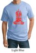 Mens Yoga Shirt Red Tara Tall Tee T-Shirt
