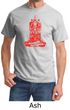 Mens Yoga Shirt Red Tara Tee T-Shirt