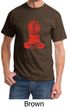 Mens Yoga Shirt Red Tara Tee T-Shirt