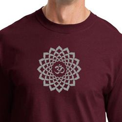 Mens Yoga Shirt Sahasrara Chakra Meditation Long Sleeve Shirt