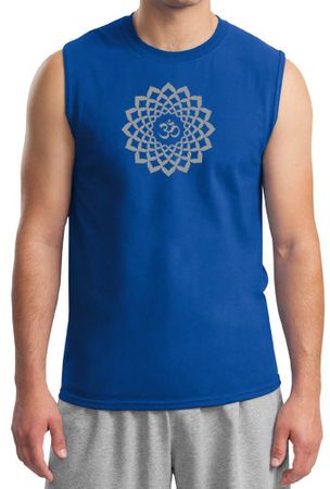 Mens Yoga Shirt Sahasrara Chakra Meditation Muscle Shirt