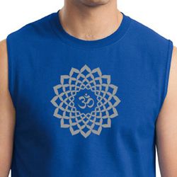 Mens Yoga Shirt Sahasrara Chakra Meditation Muscle Shirt