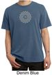 Mens Yoga Shirt Sahasrara Chakra Meditation Pigment Dyed T-shirt