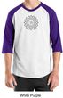 Mens Yoga Shirt Sahasrara Chakra Meditation Raglan Shirt