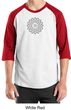 Mens Yoga Shirt Sahasrara Chakra Meditation Raglan Shirt