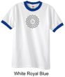 Mens Yoga Shirt Sahasrara Chakra Meditation Ringer Shirt