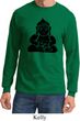 Mens Yoga Shirt Shadow Buddha Long Sleeve Tee T-Shirt