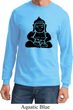 Mens Yoga Shirt Shadow Buddha Long Sleeve Tee T-Shirt