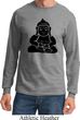 Mens Yoga Shirt Shadow Buddha Long Sleeve Tee T-Shirt