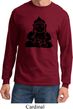 Mens Yoga Shirt Shadow Buddha Long Sleeve Tee T-Shirt