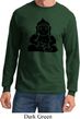 Mens Yoga Shirt Shadow Buddha Long Sleeve Tee T-Shirt