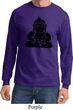 Mens Yoga Shirt Shadow Buddha Long Sleeve Tee T-Shirt