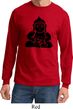 Mens Yoga Shirt Shadow Buddha Long Sleeve Tee T-Shirt