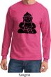 Mens Yoga Shirt Shadow Buddha Long Sleeve Tee T-Shirt