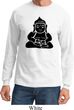 Mens Yoga Shirt Shadow Buddha Long Sleeve Tee T-Shirt