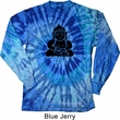 Mens Yoga Shirt Shadow Buddha Long Sleeve Tie Dye Tee T-shirt