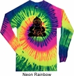Mens Yoga Shirt Shadow Buddha Long Sleeve Tie Dye Tee T-shirt