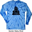 Mens Yoga Shirt Shadow Buddha Long Sleeve Tie Dye Tee T-shirt