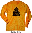 Mens Yoga Shirt Shadow Buddha Long Sleeve Tie Dye Tee T-shirt