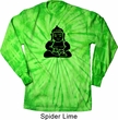 Mens Yoga Shirt Shadow Buddha Long Sleeve Tie Dye Tee T-shirt