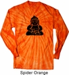 Mens Yoga Shirt Shadow Buddha Long Sleeve Tie Dye Tee T-shirt