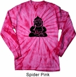 Mens Yoga Shirt Shadow Buddha Long Sleeve Tie Dye Tee T-shirt