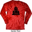 Mens Yoga Shirt Shadow Buddha Long Sleeve Tie Dye Tee T-shirt