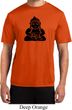 Mens Yoga Shirt Shadow Buddha Moisture Wicking Tee T-Shirt