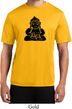Mens Yoga Shirt Shadow Buddha Moisture Wicking Tee T-Shirt