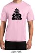 Mens Yoga Shirt Shadow Buddha Moisture Wicking Tee T-Shirt