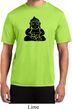 Mens Yoga Shirt Shadow Buddha Moisture Wicking Tee T-Shirt