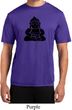 Mens Yoga Shirt Shadow Buddha Moisture Wicking Tee T-Shirt