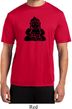 Mens Yoga Shirt Shadow Buddha Moisture Wicking Tee T-Shirt