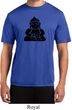 Mens Yoga Shirt Shadow Buddha Moisture Wicking Tee T-Shirt