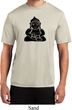 Mens Yoga Shirt Shadow Buddha Moisture Wicking Tee T-Shirt