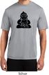 Mens Yoga Shirt Shadow Buddha Moisture Wicking Tee T-Shirt