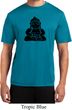 Mens Yoga Shirt Shadow Buddha Moisture Wicking Tee T-Shirt