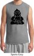 Mens Yoga Shirt Shadow Buddha Muscle Tee T-Shirt