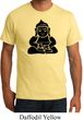 Mens Yoga Shirt Shadow Buddha Organic Tee T-Shirt