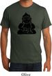 Mens Yoga Shirt Shadow Buddha Organic Tee T-Shirt