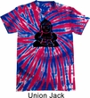 Mens Yoga Shirt Shadow Buddha Patriotic Tie Dye Tee T-shirt