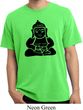 Mens Yoga Shirt Shadow Buddha Pigment Dyed Tee T-Shirt