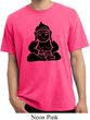 Mens Yoga Shirt Shadow Buddha Pigment Dyed Tee T-Shirt