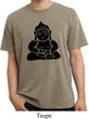 Mens Yoga Shirt Shadow Buddha Pigment Dyed Tee T-Shirt